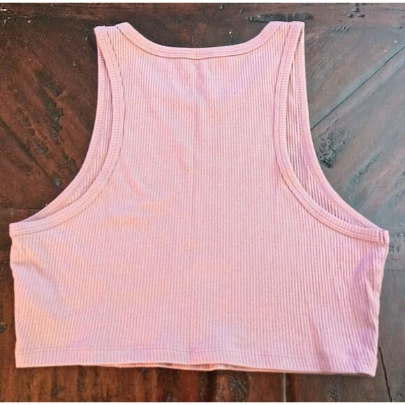 Aeropostale Ribbed Crop Tank Top – Pink/Purple – Junior XL - Picture 3 of 10